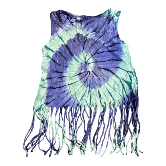 Exist Kids Tie Dye Fringe Top - Picture 1 of 8